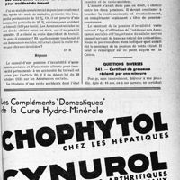 1456 - Page LXIII-1413 - Correspondance. Assurances sociales. Cumul d'une pension d'invalidité des Assurances sociales et d’une rente pour accident du travail / Questions diverses. Certificat de grossesse réclamé par une mineure