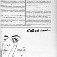 1458 - Page LXV-1415 - Correspondance. Questions diverses. le médecin pensionné de guerre peut se prescrire des médicaments lui-même / Secret professionnel. Délivrance d'un certificat au client lui-même