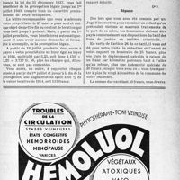 1460 - Page LXVII-1417 - Correspondance. Questions diverses. Montant du loyer en cas de prorogation / Honoraires pour examen d’un enfant victime de mauvais traitements