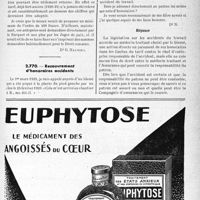 1462 - Page LXIX-1419 - Correspondance. Accidents. Sur les honoraires d’autopsie d’un accidenté du travail / Recouvrement d'honoraires accidents