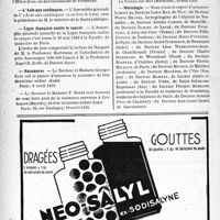 1471 - Page 1428-X - Dernières nouvelles. Faculté de médecine de Paris. L’Aide aux cardiaques / Ligue français contre le cancer / Naissances / Nécrologie [Docteurs Louis Bar; Pierre Brunel, Jérôme Camion, Daniel, Deletang, Félix Dufaut, Henri Fontaine, André Guesdron, Léon Hambartzoumian, Charles Hubrecht, Kieffer, Flavien Michaux, Mignon, Meunier, Marnay, Pitre, Prosper Merklen, Antonin Prot, Jean-Louis Sempé]