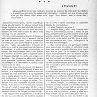 1516 - Page 1473 - Partie professionnelle. Bulletin de l’Actualité. L’anxiété pré-opératoire du malade et du chirurgien « Peut-être ? »