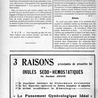 1523 - Page 1480-LXII - Correspondance. La situation des médecins non mobilisés en temps de guerre / Application du tarif des accidents du travail. La carte-lettre ne doit avoir aucun rapport avec un certificat initial