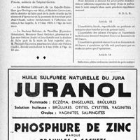 1539 - Page 1496-X - Dernières nouvelles. Naissances / Nécrologie [Professeur Nicolas, Docteurs Détis, Legrain, Marcel Pinard, M. françaisois Galinier, Jean-Claude] / Accidents du travail. Tarif des frais médicaux
