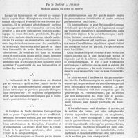 1550 - Page 1507 - Partie scientifique. Travaux originaux. Le traitement chirurgical de la tuberculose pulmonaire vu par un médecin, par le Docteur L. Jullien