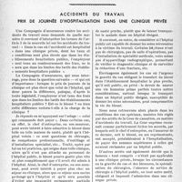 1569 - Page 1526 - Partie professionnelle. Bulletin de l’Actualité. Déposition en justice le médecin peut-il être relevé du secret professionnel ? / Accidents du travail. Prix de journée d’hospitalisation dans une clinique