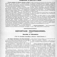 1575 - Page 1532 - Partie professionnelle. Faculté de médecine de Paris. Enseignement et actes de la Faculté / Reportage professionnel. Nouvelles et Informations. IVe Congrès international d’oto-rhino-laryngologie / Journée vétérinaire du rhumatisme 1939