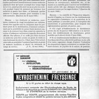 1598 - Page XIII-1555 - A travers l’officiel. Réponses des ministres aux questions des parlementaires. Situation des étudiants en médecine sursitaires en cas de mobilisation / Attributions des Inspecteurs d’hygiène