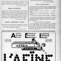 1664 - Page XI-1621 - A travers l’officiel. Assurances sociales / Hôpitaux psychiatriques / Inspection départementale d’hygiène / Sanatoriums publics / Service de santé militaire