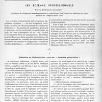 1674 - Page 1631 - Partie scientifique. Travaux originaux. Les eczémas professionnels, par le Professeur Gougerot. I, Définition et différenciation avec les « dermites artificielles »