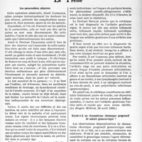 1690 - Page 1647 - Partie scientifique. L’actualité scientifique. La Presse. Les paracentèses abusives [(Journal des Praticiens, 8 avril 1939)] / Le colchique et la goutte [(Le Progrès Médical, 29 avril 1939.)] / Existe-t-il un rhumatisme chronique progressif de nature gonococcique ?
