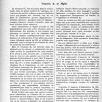 1697 - Page 1654 - Partie scientifique. L’actualité scientifique. Thérapeutique. Vitamine B1 et Algies