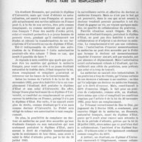 1701 - Page 1658 - Partie professionnelle. Bulletin de l'Actualité. Exercice illégal - un naturalisé français diplômé d’université peut-il faire un remplacement ? [Dr Paul Boudin]