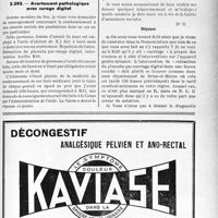 1712 - Page LXIII-1669 - Correspondance. Application des tarifs d’honoraires. Assurances sociales. Avortement pathologique avec curage digital