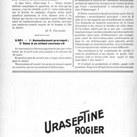 1713 - Page 1670-LXIV - Correspondance. Application des tarifs d’honoraires. Assurances sociales. Avortement pathologique avec curage digital / 1° Accouchement provoqué ; 2° Soins à un enfant nouveau-né
