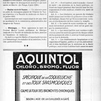 1732 - Page XI-1689 - Dernières nouvelles. Madrid. — L’augmentation du nombre des aliénés / Hôpital mixte de Vannes / Nécrologie [Docteur Marcel Labbé] / A travers l’officiel. Carnet de santé