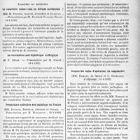 1752 - Page 1709 - Partie scientifique. L’actualité scientifique. Les Sociétés Savantes. Paris. Académie de médecine. La tularémie existe-t-elle en Afrique occidentale ?, (18-4-1939) / La vaccination anti-diphtérique en Belgique, (18-4-1939) / Prophylaxie collective anti-paludique en Tunisie, (25-4-1939) / Académie de chirurgie. Tentatives chirurgicales dans l’acrocyanose, (22-3-1939) / Asepsie des salles d’opération. Lé scaphandre, (15-2-1939)