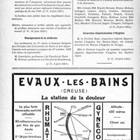 1789 - Page 1744-XII - A travers l’officiel. Accidents du travail / Enseignement de la médecine / Inspection départementale d’Hygiène