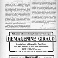 1791 - Page 1746-XIV - A travers l’officiel. Réponses des ministres aux questions des parlementaires. Fonctionnement de la Commission centrale d’assistance / Le remboursement des spécialités pharmaceutiques aux assurés sociaux