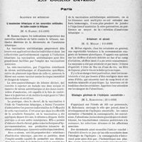 1806 - Page 1761 - Partie scientifique. L'actualité scientifique. Les Sociétés Savantes. Paris. Académie de médecine. L’anatoxine tétanique et les nouvelles méthodes de lutte contre le tétanos, (2-5-1939) / Aviateurs et alcool, (2-5-193-9) / Étiologie générale de l’épilepsie «essentielle », (25-4-1939)
