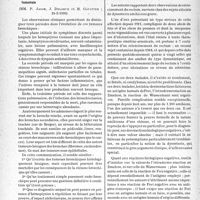 1807 - Page 1762 - Partie scientifique. L'actualité scientifique. Les Sociétés Savantes. Paris. Société médicale des hôpitaux de Paris. Sténose bronchique de longue durée par tumeur bénigne bronchique (cylindrome). — Reperméabilisation de la bronche après une curiethérapie intratumorale, (24-3-1939) / Deux cas de rétrécissement du rectum au cours de dysenteries amibiennes graves, (24-3-1939)