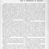 1812 - Page 1767 - Partie professionnelle. Bulletin de l'Actualité. Quels sont les droits d'un médecin pour la prescription de toxiques [Dr Paul Boudin]?
