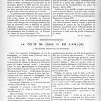 1817 - Page 1772 - Partie professionnelle. Bulletin de l'Actualité. La peinture au salon des artistes français [Dr M. Vimont] / La cécité de Louis III dit l'aveugle, par Étienne Ginestous
