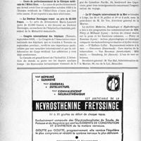 1841 - Page 1790-VIII - Dernières nouvelles. Faculté de médecine de Paris / Cours de perfectionnement de la Clinique médicale de l’Hôtel-Dieu / Le Docteur Devraigne reçoit un prix de 45.000 francs / Congrès international des hôpitaux / Le IIe Congrès international de la Mer