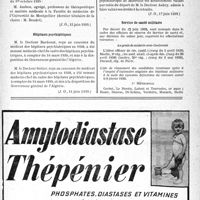1844 - Page XI-1793 - A travers l’officiel. Enseignement de la médecine / Hôpitaux psychiatriques / Service de santé militaire