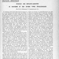 1850 - Page 1799 - Partie scientifique. Travaux originaux. Hospice des enfants-assistés. Le nanisme et ses divers types étiologiques, par M. le Professeur P. Lereboullet