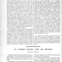 1857 - Page 1806 - Partie scientifique. Travaux originaux. Encéphalites humaines. Chorio-méningite aiguë lymphocytaire bénigne, et maladie des porchers / La lithlase billaire chez les enfants, Docteur R. Ritter