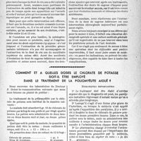 1860 - Page 1809 - Partie scientifique. Travaux originaux. Quelques considérations générales sur l’extraction de la dent de sagesse inférieure, par les Docteurs J. Chompret, L. Rousseau-Decelle et A. Lattès / Comment et à quelles doses le chlorate de potasse doit-il être employé dans le traitement de la poliomyélite aiguë ?