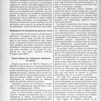 1869 - Page 1818 - Partie scientifique. L'actualité scientifique. La Presse. Anorexie mentale et hypophyse / Contribution à l’étude des infarctus viscéraux [(La Presse Médicale, 3 mai 1939.)] / Remarques sur les extirpations des cancers du rectum [(Archives médicales d’Angers, mars 1939.)] / Formes cliniques des complications abdominales du purpura [(Lyon Médical, 23 avril 1939.)]