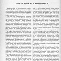 1875 - Page 1824 - Partie scientifique. L'actualité scientifique. Thérapeutique. Succès et insuccès de la Vitaminothérapie B1 [J. Vergennes]