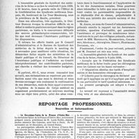 1891 - Page 1840 - Partie professionnelle. Bulletin de l’Actualité. Syndicat des médecins de la Seine. Assemblée générale du premier semestre / Reportage professionnel. Nouvelles et Informations. Le Deuxième Salon de la France d’Outre-Mer