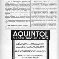1951 - Page 1900-X - Dernières nouvelles. Association de la Presse médicale français / Appel aux médecins français en faveur de leurs Collègues espagnols / Hôpital général de Nevers