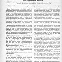 1963 - Page 1912 - Partie scientifique. Travaux originaux. La clinique au goût du jour. Comment prévoir l’évolution bénigne ou fâcheuse d’une hypertension artérielle, d’après le Professeur Riser, MM. Becq et Dardenne. Les éléments d’appréciation