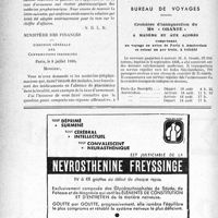 2003 - Page 1952-LXII - A travers l’officiel. La taxe d’armement n'est pas applicable aux pro pharmaciens / Bureau de voyages. Croisière d’inauguration du Ms « Orante » à Madère et aux Açores