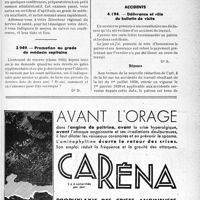 2008 - Page LXVII-1957 - Correspondance. Questions médico-militaires. Promotion d’un médecin versé du service auxillaire dans le service armé / Promotion au grade de médecin capitaine / Accidents. Délivrance et rôle du bulletin de visite
