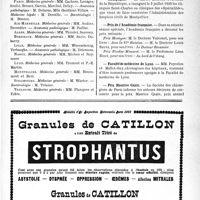 2016 - Page VII-1965 - Dernières nouvelles. Concours d’agrégation. Médecine générale / Concours d’accoucheur des hôpitaux de Paris / Montpellier / Prix de l’Académie français / Faculté de médecine de Lyon / Prix Maurice Cazin