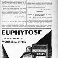 2040 - Page XXXV-1989 - A travers l’officiel. Réponses des ministres aux questions des parlementaires. Pouvoirs d’un médecin auxillaire de réserve pendant la guerre / Situation, en cas de guerre, d’un médecin réformé / Situation des médecins auxiliaires de réserve en cas de guerre