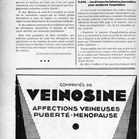 2043 - Page 1992-XXXVIII - A travers l’officiel. Syndicat des médecins de la Seine et des Communes limitrophes / Correspondance. Application des tarifs d'honoraires. Accidents du travail. Les 6 francs forfaitaires journaliers pour accidents hospitaliers