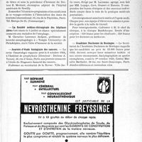 2058 - Page IX-2007 - Dernières nouvelles. Calendrier du Centre de liaison des oeuvres d’entraide médicale / Les médecins et l’Amitié franco-hellénique. Voyage à Athènes / La Société médico-chirurgicale des hôpitaux libres / Journée d’étude biologique des cancers / Clinique obstétricale Baudelocque / Académie Duchenne de Boulogne