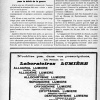 2091 - Page 2040-XLII - Correspondance. Questions médico-militaires. Conséquences de la radiation des cadres / Engagement militaire pour la durée de la guerre