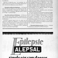 2096 - Page VII-2045 - Dernières nouvelles. Association français d’urologie / Faculté de médecine de Bordeaux / Faculté de médecine de Bordeaux / XVIe Congrès international d’hydrologie, de climatologie et de géologie médicales / Faculté de médecine de Lyon