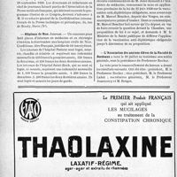 2097 - Page 2046-VIII - Dernières nouvelles. Faculté de médecine de Lyon / Le dixième Congrès international de la Presse technique et périodique / Hôpitaux de Nice / Vaccination antidiphtérique / l’association des anciens élèves de la Faculté de Bordeaux