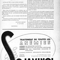 2124 - Page XXXV-2073 - Correspondance. Mutualité familiale. Trop tard... ! / Accidents et maladies professionnelles. Fourniture des appareils de prothèse dentaire aux victimes des maladies professionnelles