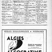 2134 - Page V-2083 - Abonnés du « Concours » exerçant dans les Stations Thermales