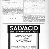 2138 - Page IX-2087 - Dernières nouvelles. Poliomyélite et chlorate de potasse / Hospices civils de Chambéry / A travers l’officiel. Décret du 2 août 1939, relatif aux hôpitaux et hospices