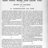 2154 - Page 2103 - Partie professionnelle. Bulletin de l’Actualité. La standardisation des élites